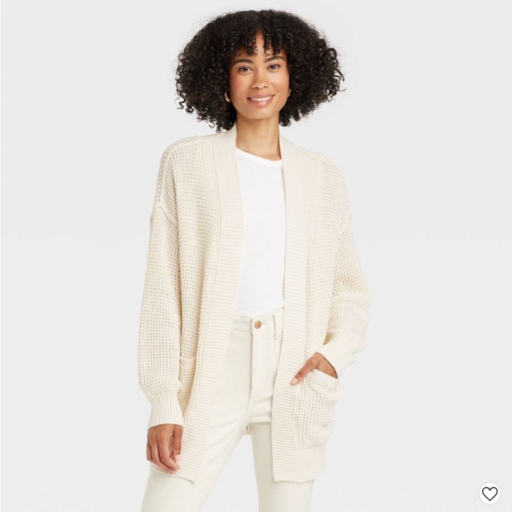 Women’s Open-Front Cardigan - Cream